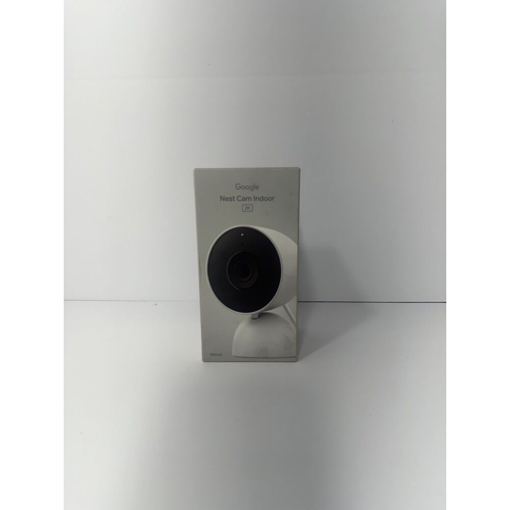 New Google Nest Cam Indoor (3rd Gen) Wired Security Camera 2K HDR Snow
